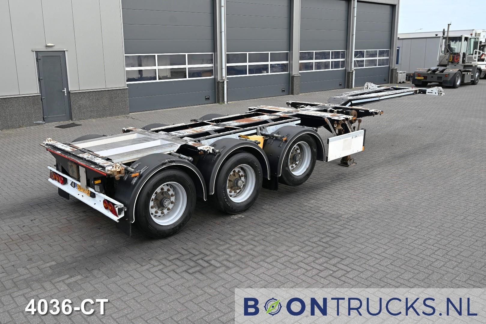 D-Tec FLEXITRAILER HD 2x20-30-40-45ft HC * ADR * 3x EXTANDABLE * LIFT AXLE * BPW/DRUM * NL TRAILER
