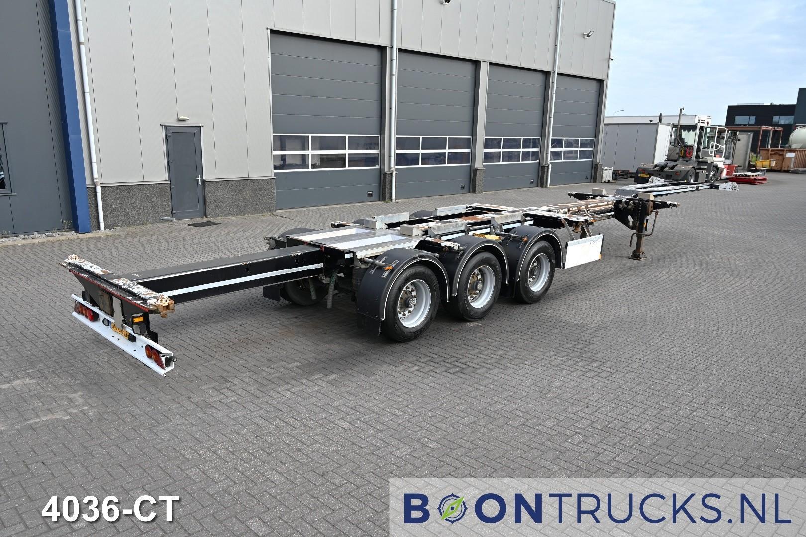 D-Tec FLEXITRAILER HD 2x20-30-40-45ft HC * ADR * 3x EXTANDABLE * LIFT AXLE * BPW/DRUM * NL TRAILER