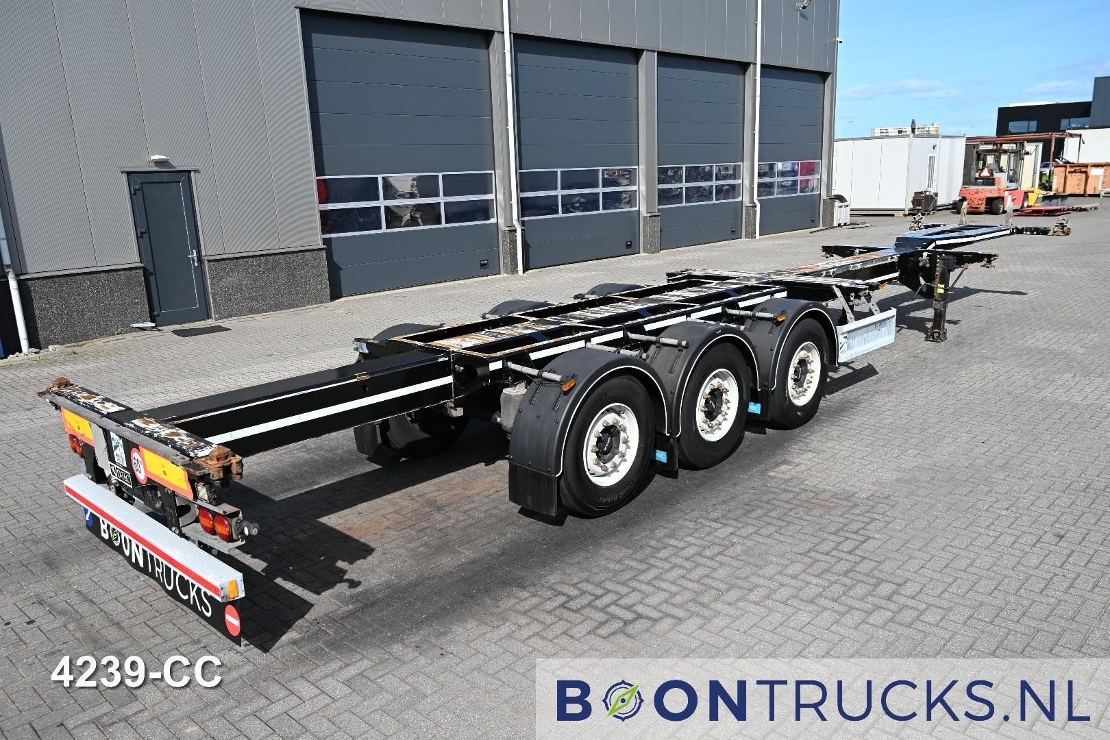 D-Tec FLEXITRAILER LS | 2x20-30-40-45ft HC * 2x LIFT ACHSE * 2x AUSZIEHBAR * 9x VERFÜGBAR