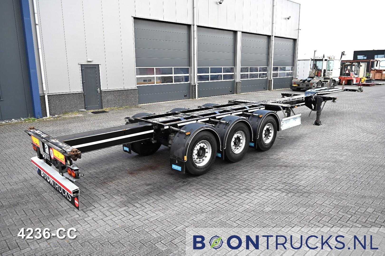 D-Tec FLEXITRAILER LS | 2x20-30-40-45ft HC * 2x LIFTAS * 2x UITSCHUIFBAAR * APK 08-2027