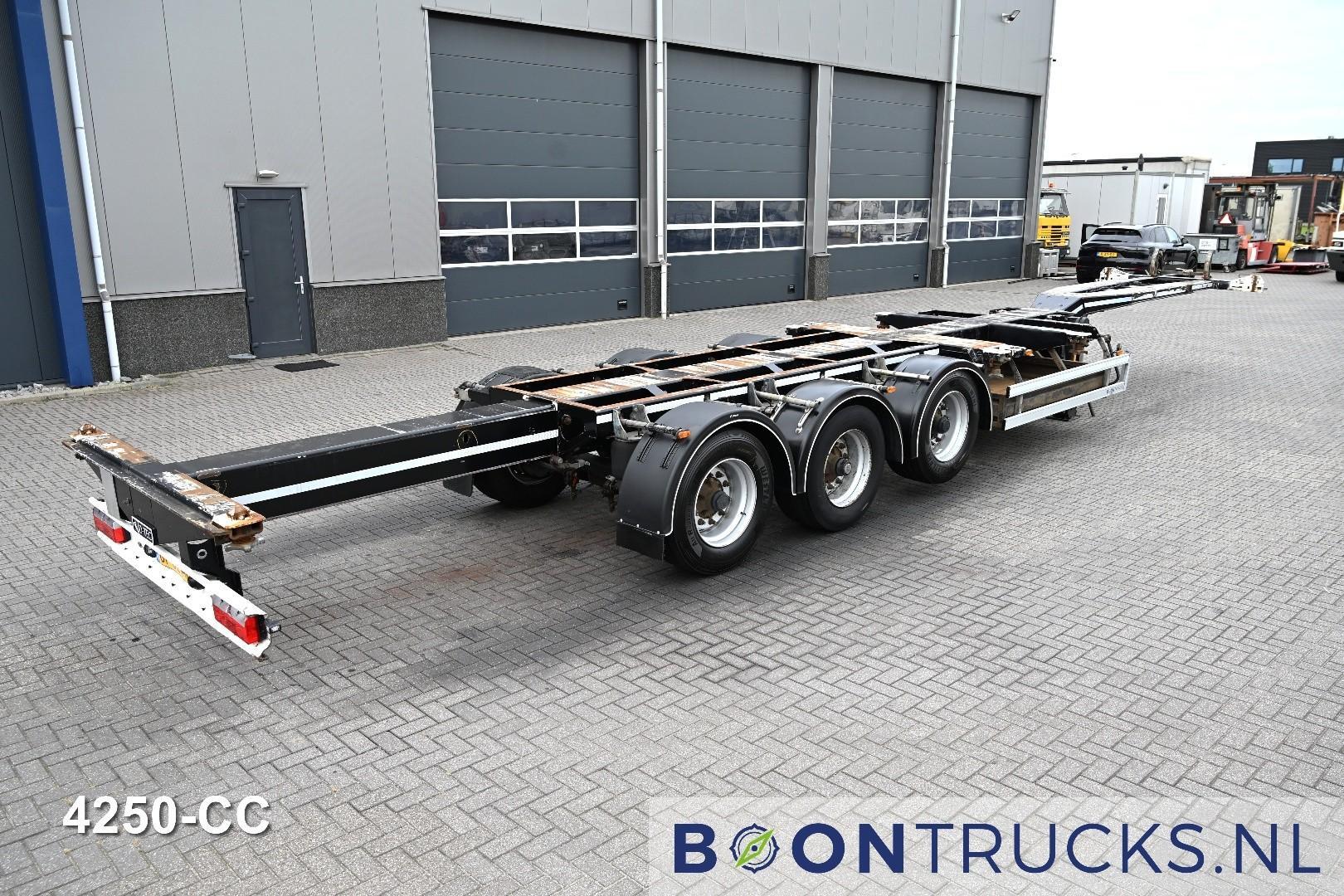 D-Tec PORTMASTER | 2x20-30-40-45ft HC * LIFT AXLE * 2x EXTENDABLE * NL TRAILER