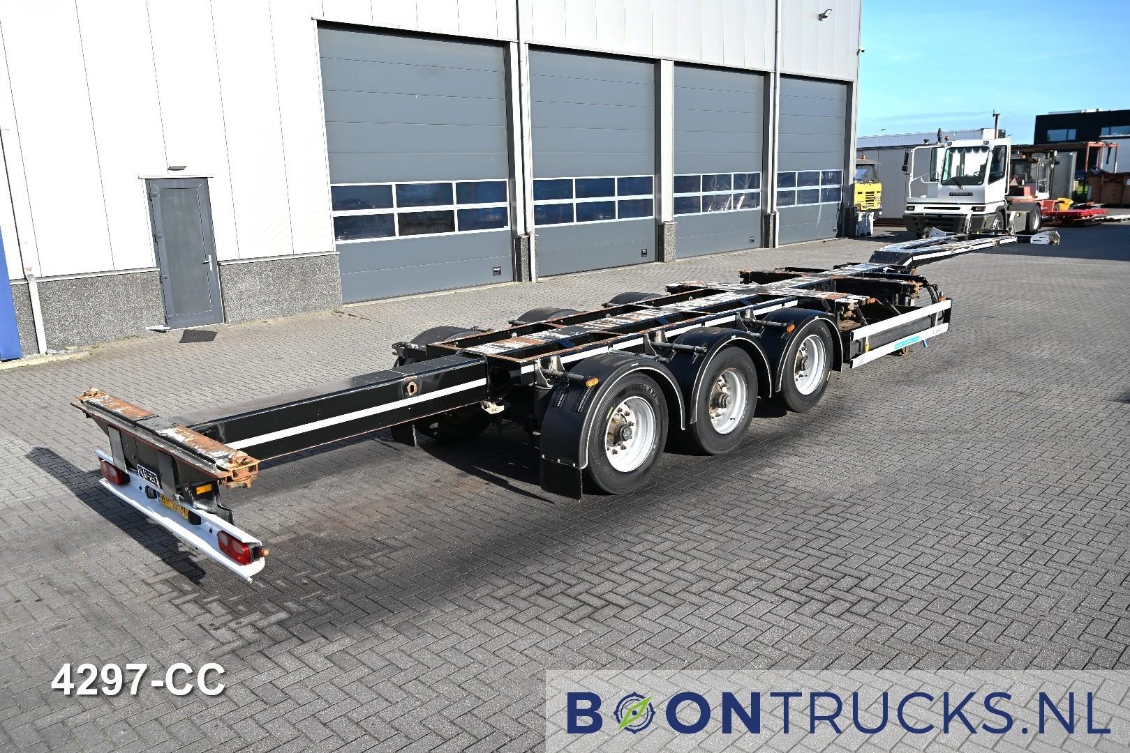 D-Tec PORTMASTER | 2x20-40-45ft HC * LIFT AXLE * 2x EXTENDABLE * NL TRAILER