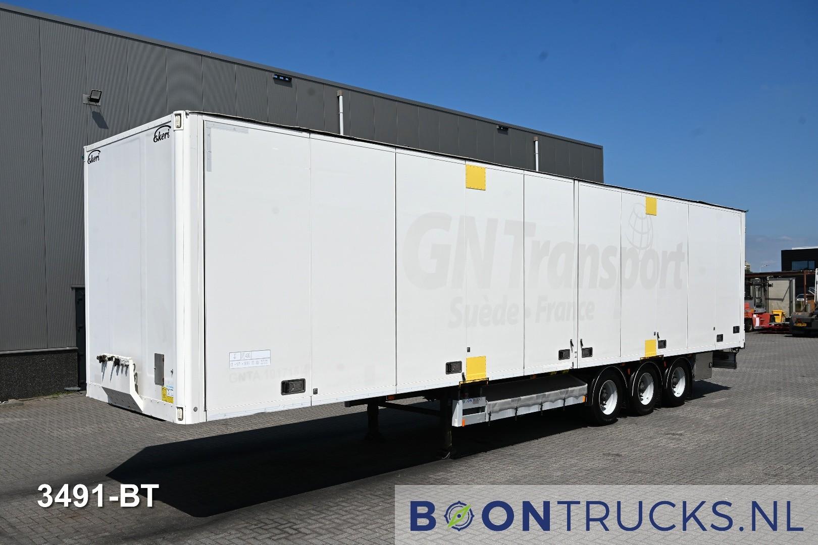 Ekeri H3-A BOX TRAILER | FOLDING SIDE DOORS * SLIDING ROOF * BPW / DISC * NL TRAILER * APK 08-2027!