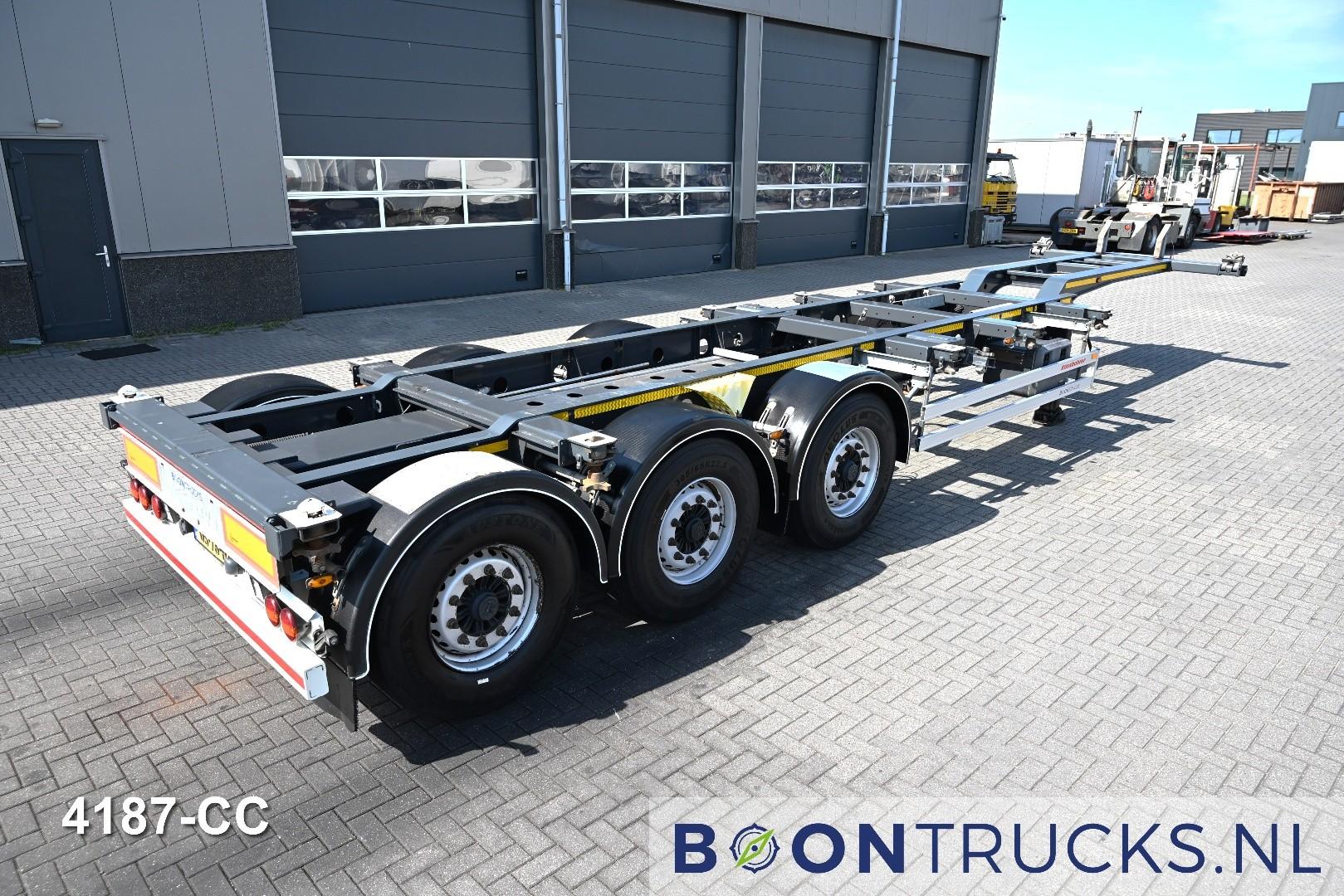 Kässbohrer MULTICONT | 2x20-30-40-45ft HC * LIFT AXLE * EXTENDABLE REAR * BPW/DISC * NL TRAILER * APK 03-2027