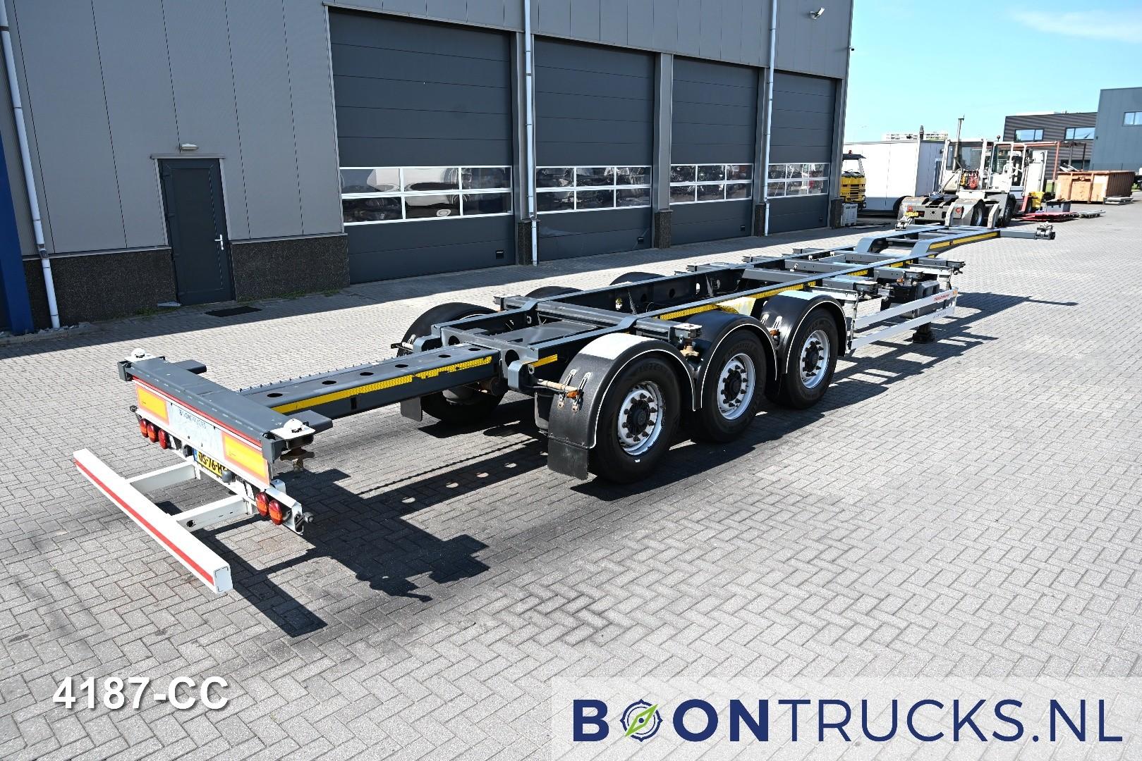Kässbohrer MULTICONT | 2x20-30-40-45ft HC * LIFT AXLE * EXTENDABLE REAR * BPW/DISC * NL TRAILER * APK 03-2027