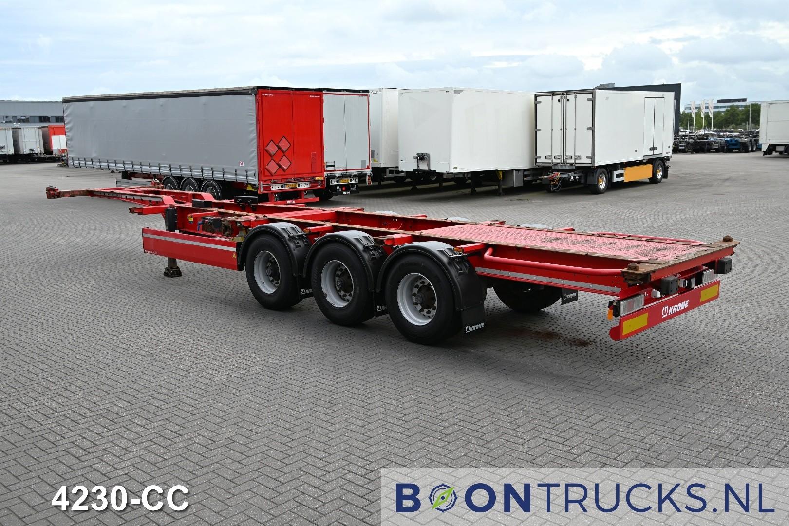 Krone SD 2x20-30-40ft HC | FIXED CHASSIS * LIFT AXLE * BPW / DISC * NL TRAILER * APK 02-2027