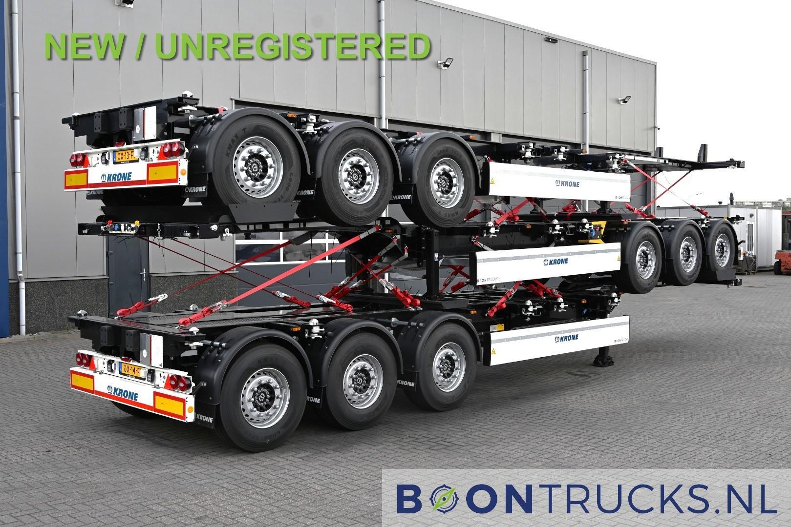 Krone SD BOX LINER NEW / UNREGISTERED | STACK OF 3 * 2x20-40-45ft * LIFT AXLE * DISC BRAKES