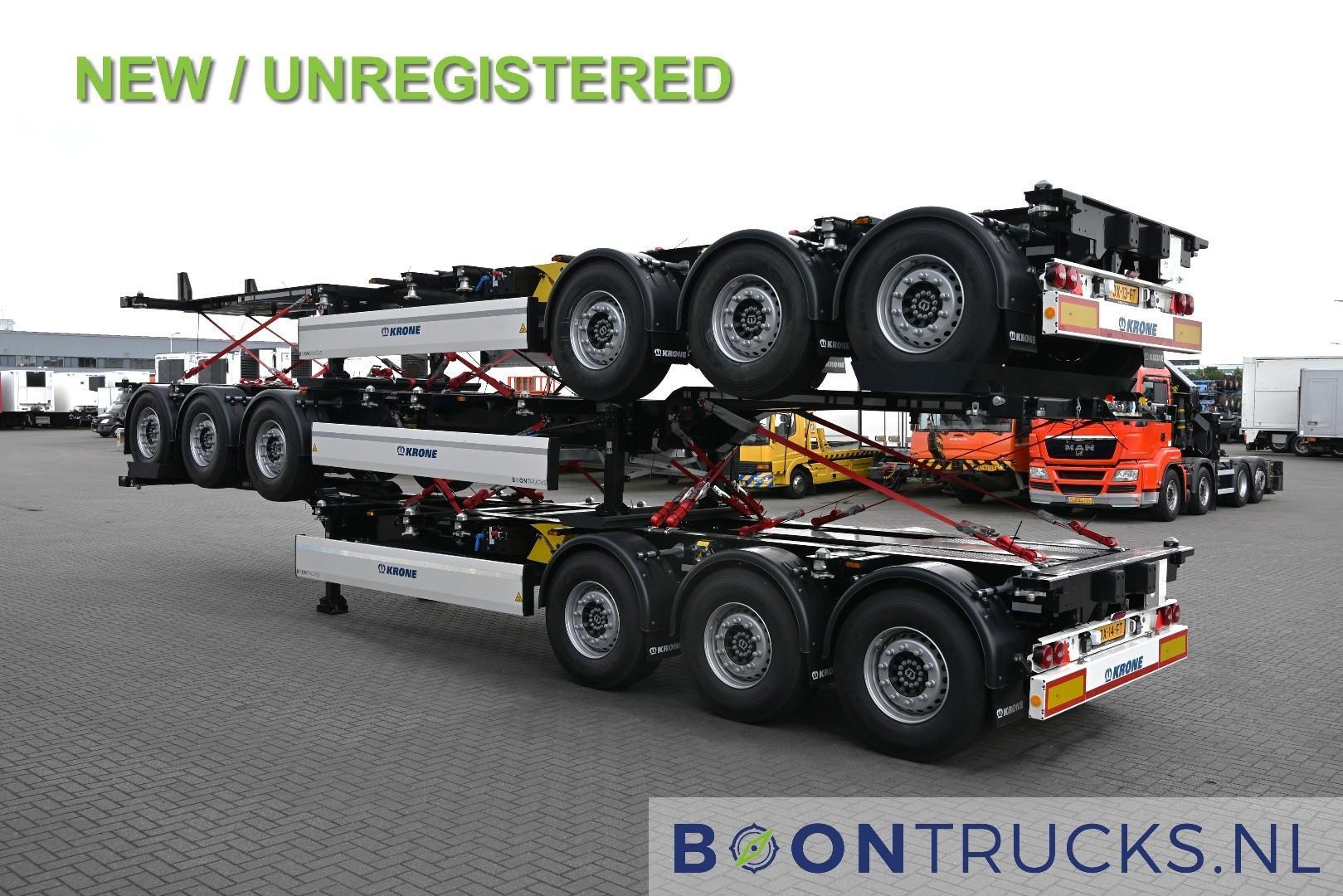 Krone SD BOX LINER NEW / UNREGISTERED | STACK OF 3 * 2x20-40-45ft * LIFT AXLE * DISC BRAKES