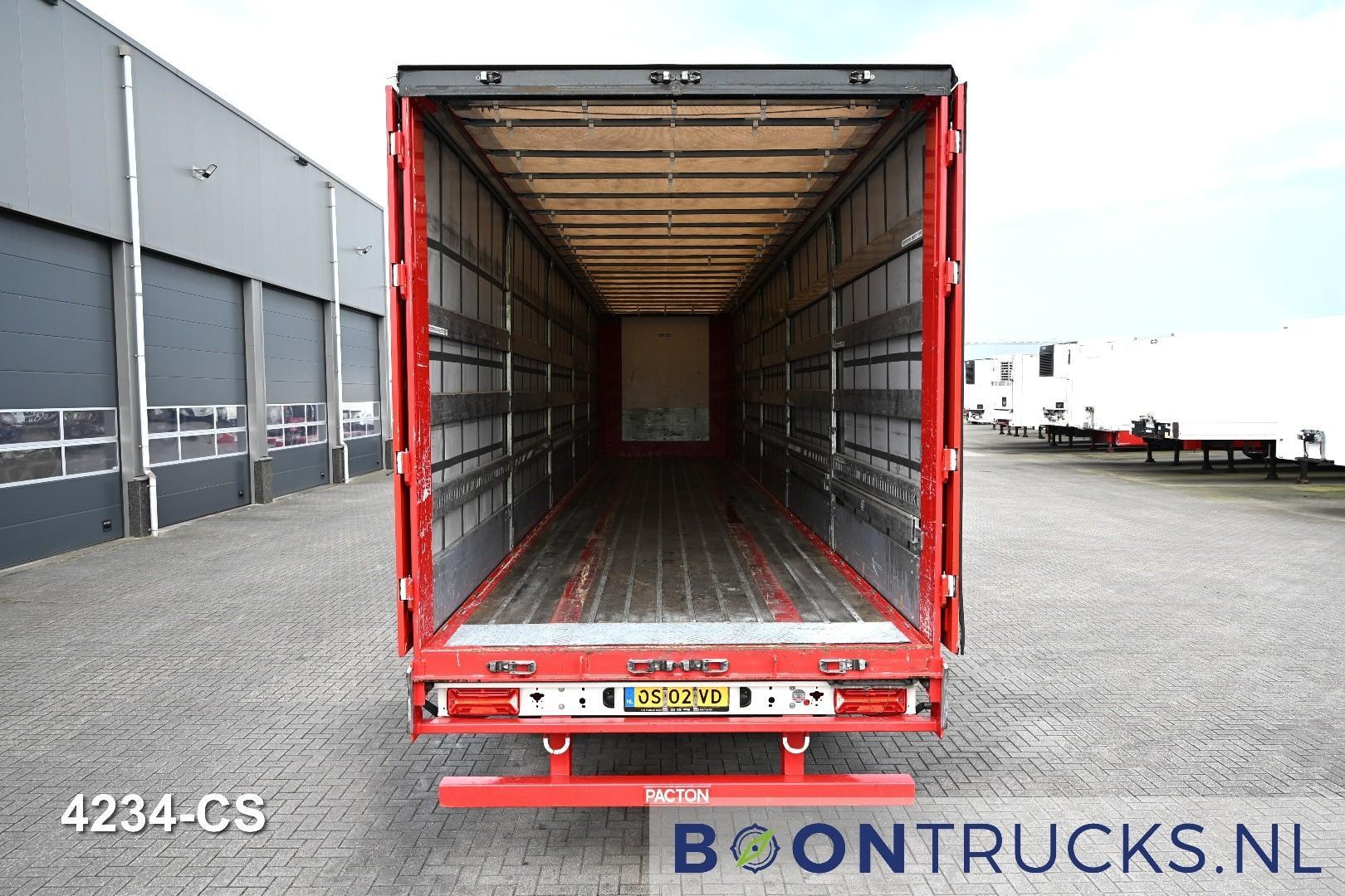Pacton ET3 | HARHOUTEN VLOER * ALU ZIJBORDEN * SCHUIFDAK * NL TRAILER * APK 07-2027 * TOP!