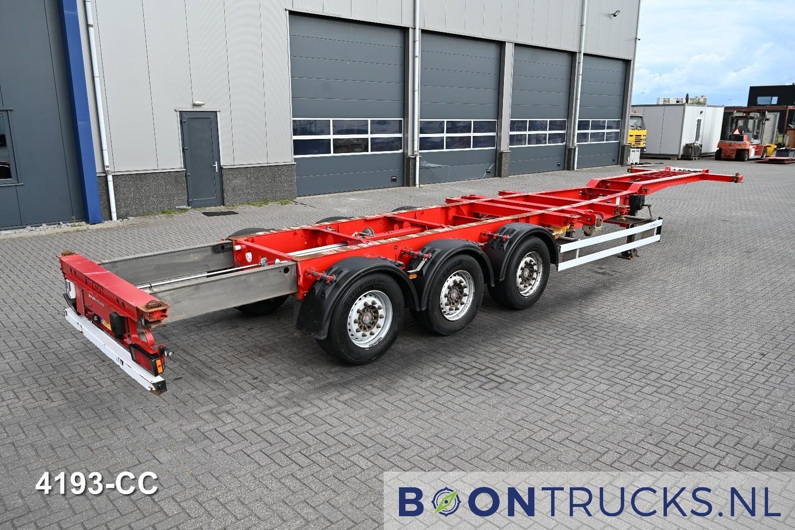 Schmitz Cargobull SCF 24 G | 2x20-30-40ft HC * EXTENDABLE REAR * LIFT AXLE * SAF/DISC * NL TRAILER