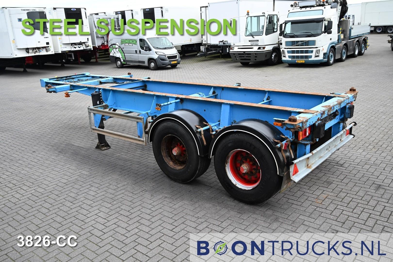 Schweriner Nutzfahrzeuge CS 20 CHASSIS | 20ft * STEEL SUSPENSION * BPW / DRUM * 7x AVAILABLE