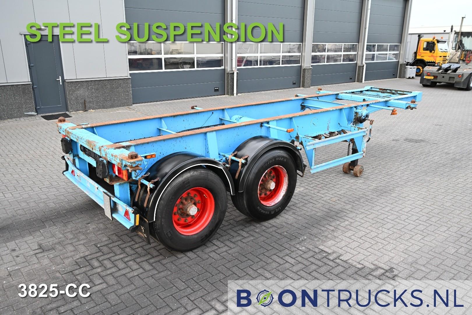 Schweriner Nutzfahrzeuge CS 20 CHASSIS | 20ft * STEEL SUSPENSION * BPW / DRUM * 9x AVAILABLE