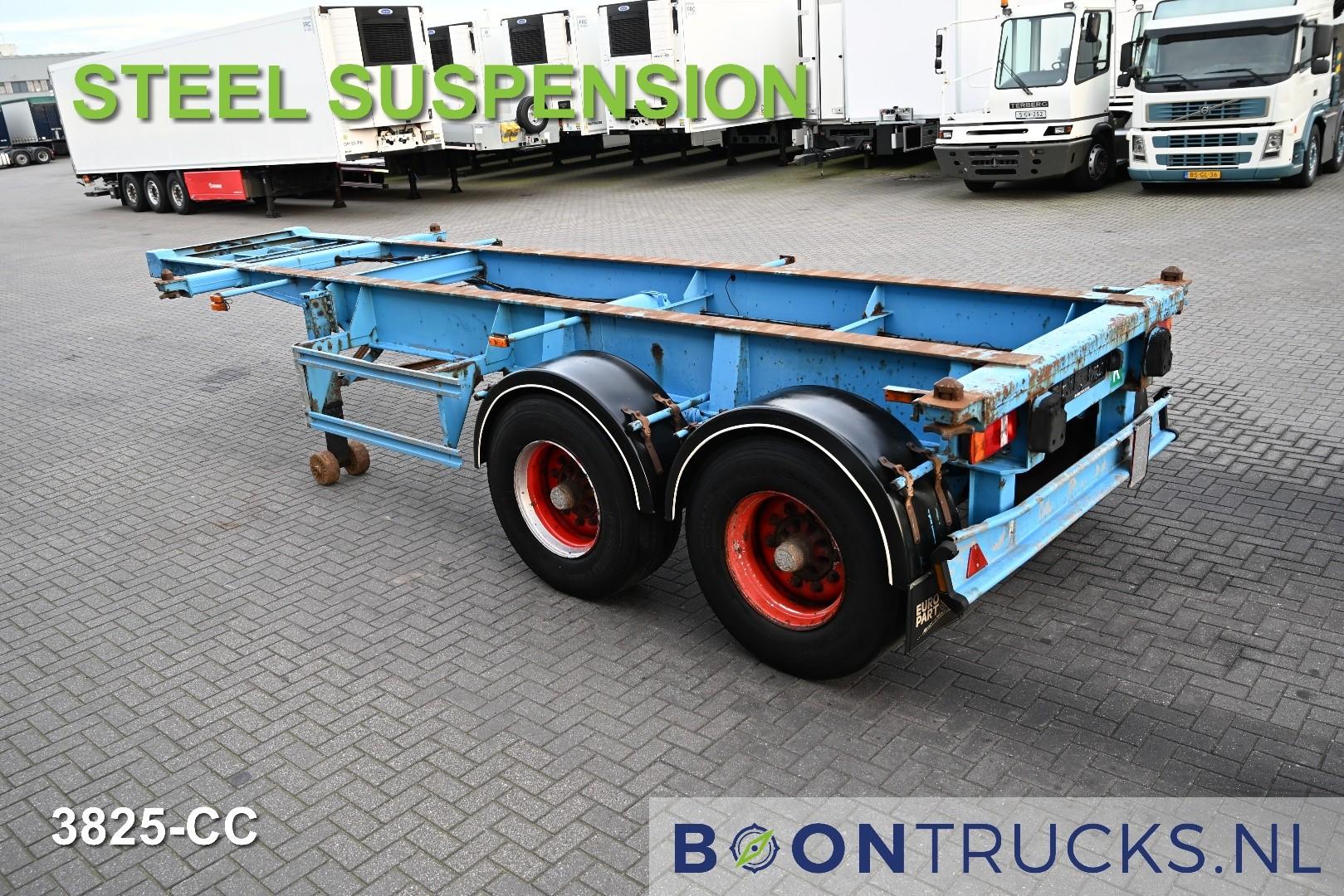 Schweriner Nutzfahrzeuge CS 20 CHASSIS | 20ft * STEEL SUSPENSION * BPW / DRUM * 9x AVAILABLE